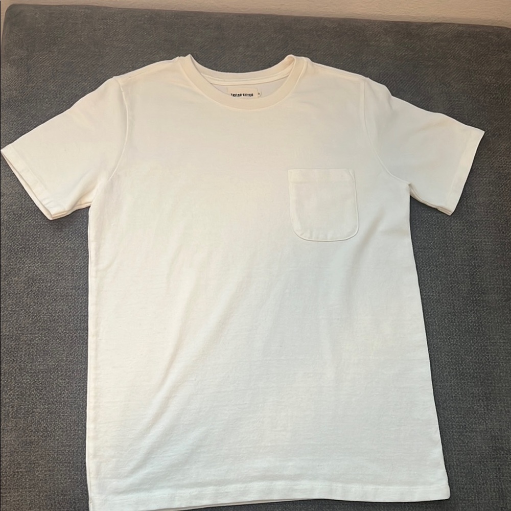 Taylor Stitch White Short Sleeve Tee